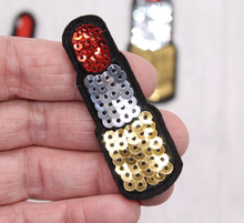 Load image into Gallery viewer, Red Lipstick Sequin Applique Patch
