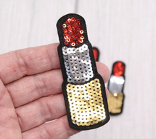 Load image into Gallery viewer, Red Lipstick Sequin Applique Patch