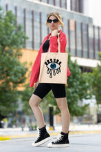 Load image into Gallery viewer, Tote with Evil All Seeing Eye 12 or 5 oz Shopping Bag
