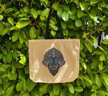 Load image into Gallery viewer, Tote with Large Mandrill Monkey 12 or 5 oz Shopping Bag