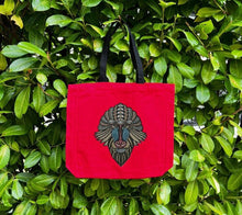 Load image into Gallery viewer, Tote with Large Mandrill Monkey 12 or 5 oz Shopping Bag