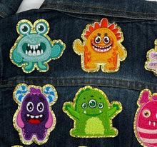 Load image into Gallery viewer, Monster fuzzy Applique Patches