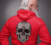 Load image into Gallery viewer, Skull Hoodie with Black & Silver Rhinestones