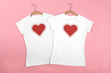 Load image into Gallery viewer, Stockholm Glitter Vinyl Iron on Transfer Heart Patch