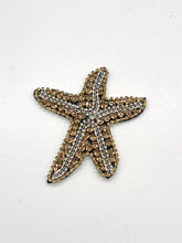 Load image into Gallery viewer, Delicate Starfish Embroidery Rhinestone  Beaded Applique Patch