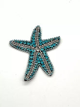 Load image into Gallery viewer, Delicate Starfish Embroidery Rhinestone  Beaded Applique Patch