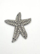 Load image into Gallery viewer, Delicate Starfish Embroidery Rhinestone  Beaded Applique Patch