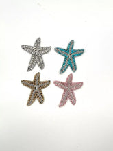 Load image into Gallery viewer, Delicate Starfish Embroidery Rhinestone  Beaded Applique Patch