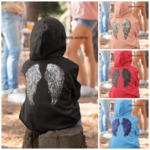 Load image into Gallery viewer, Pair of Iron on Silver, Gold, Blue or Black Sequin Lace Appliques Angel Wings