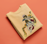 Load image into Gallery viewer, Very large Tapestry Angel Cherub & Crown Embroidered L' amore Applique Patch