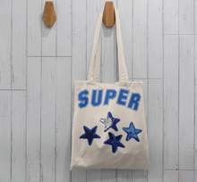 Load image into Gallery viewer, Blue Sequin Star 4 Piece Applique Patch