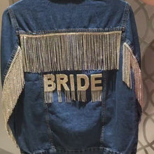 Load and play video in Gallery viewer, Bride  Crystal Rhinestone Waterfall Letters