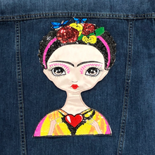 Load image into Gallery viewer, Frida Kahlo Embroidery & Sequins  Applique Patch