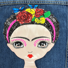 Load image into Gallery viewer, Frida Kahlo Embroidery & Sequins  Applique Patch