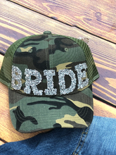 Load image into Gallery viewer, Bride Hotfix Rhinestone Bling Mesh Letters Applique Patch