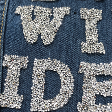 Load image into Gallery viewer, Bride Hotfix Rhinestone Bling Mesh Letters Applique Patch