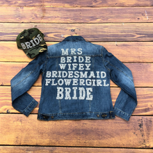 Load image into Gallery viewer, Bride Hotfix Rhinestone Bling Mesh Letters Applique Patch