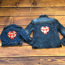 Load image into Gallery viewer, Red Sequin Love Heart Applique Patch