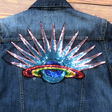 Load image into Gallery viewer, Planet Moon UFO Sequin Applique Patch