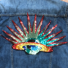 Load image into Gallery viewer, Planet Moon UFO Sequin Applique Patch