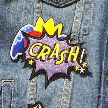 Load image into Gallery viewer, Pow Pop Art Comic Cool Embroidered Applique Patch of 6 Pieces