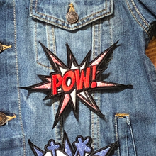 Load image into Gallery viewer, Pow Pop Art Comic Cool Embroidered Applique Patch of 6 Pieces