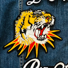 Load image into Gallery viewer, Embroidered Tiger Heads and Letters Applique Patch