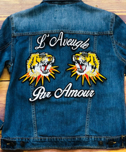 Load image into Gallery viewer, Embroidered Tiger Heads and Letters Applique Patch