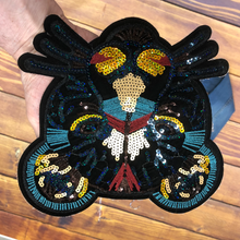 Load image into Gallery viewer, Sequin Tiger Head   Applique Patch