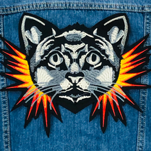Load image into Gallery viewer, Flame cat Applique Patch