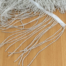 Load image into Gallery viewer, Handmade Glass Seed Bead fringing Trim