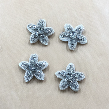 Load image into Gallery viewer, 4 Crystal Beaded Star Applique Patches