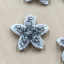 Load image into Gallery viewer, 4 Crystal Beaded Star Applique Patches