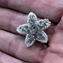 Load image into Gallery viewer, 4 Crystal Beaded Star Applique Patches