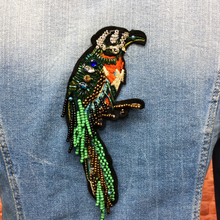 Load image into Gallery viewer, Large Handmade Parrot Bird Appliqué Patch