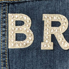 Load image into Gallery viewer, Bride Letters crystal Iron on or glue on letters Wifey Bride
