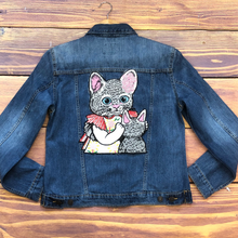 Load image into Gallery viewer, Large Colourful  Embroidered Cat