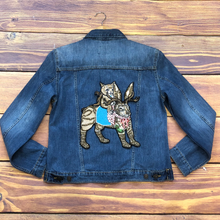 Load image into Gallery viewer, Large Colourful  Embroidered Cat