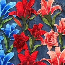 Load image into Gallery viewer, Beautiful Large Flower Appliqué Patch