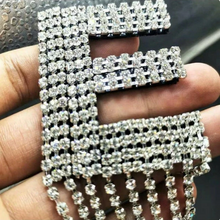 Load image into Gallery viewer, Bride  Crystal Rhinestone Waterfall Letters