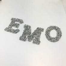 Load image into Gallery viewer, 2" Rhinestone Iron on Personalised Letters Hotfix Crystal Applique