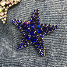 Load image into Gallery viewer, Sequin 2 Piece Crystal Stars Applique Patch