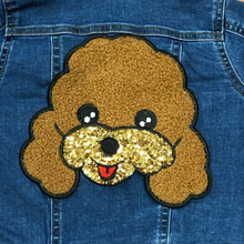 Load image into Gallery viewer, Puppy Dog Fluffy & Sequin Dog Applique Patch