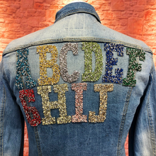 Load image into Gallery viewer, Stunning High-Quality 3" Crushed Rhinestone Hotfix Iron-on Letters