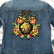 Load image into Gallery viewer, Large Flower and Lion  Applique Patch