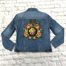 Load image into Gallery viewer, Large Flower and Lion  Applique Patch
