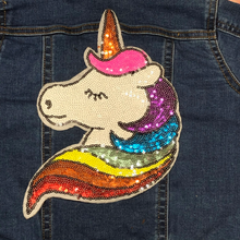 Load image into Gallery viewer, Sequin Unicorn Applique Patch