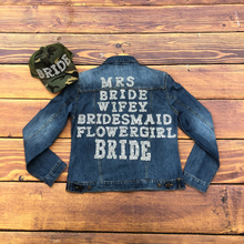 Load image into Gallery viewer, Bride Hotfix Rhinestone Letters