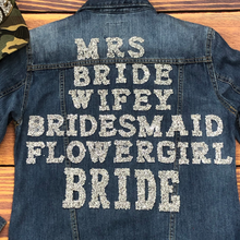 Load image into Gallery viewer, Bride Hotfix Rhinestone Letters