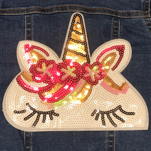 Load image into Gallery viewer, Sequin Unicorn Applique Patch